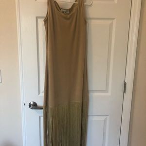 Gold Dress with Tassels